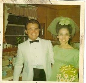 Alonzo and Wanda in Linda and Allen's wedding.