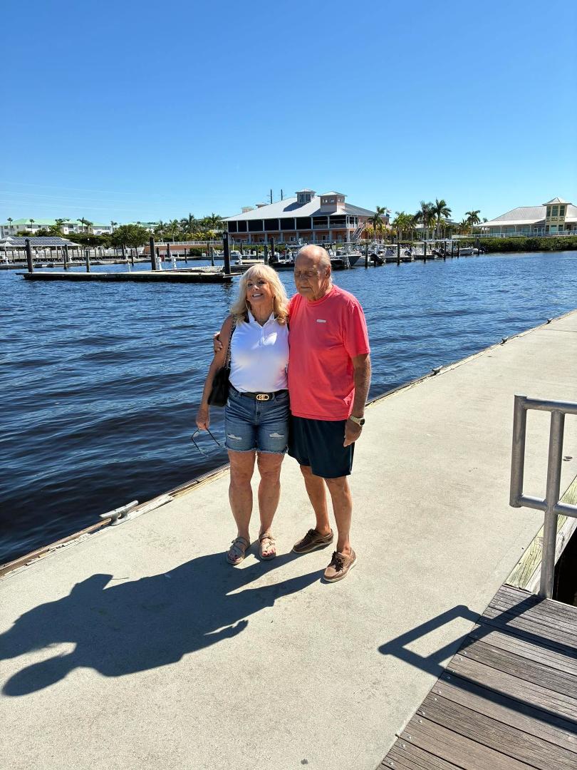 Standing at the harbor, Walk in Punta Gorda 