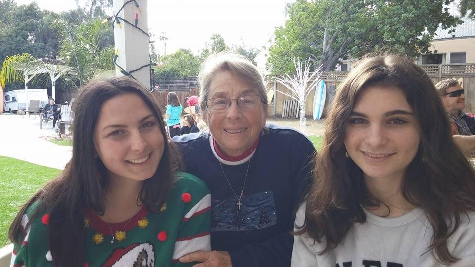 Nana and two of my nieces, Hayley Ellis and Sadie Ellis. <3
