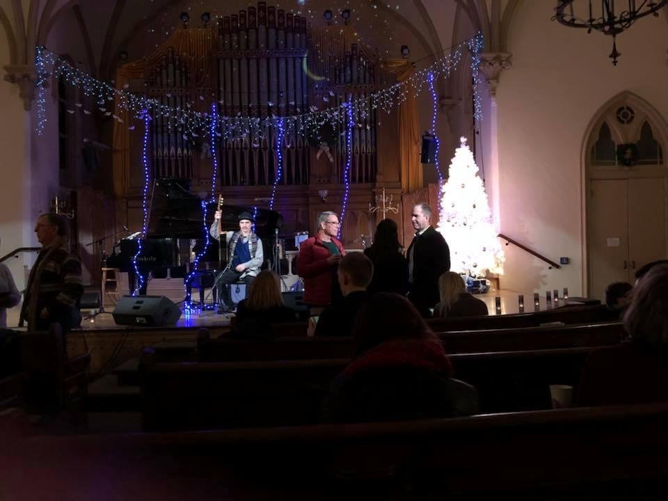 Micheal Allen Harrison concert at the old church in downtown Portland nice Christmas show