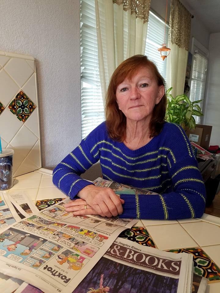 HAPPY Birthday Muppy Haigler! Just finished breakfast prepared by her loving husband (who also cleaned up and started the dishwasher). Now sharing the paper and enjoying coffee. Going to be a nice relaxing day for her.
