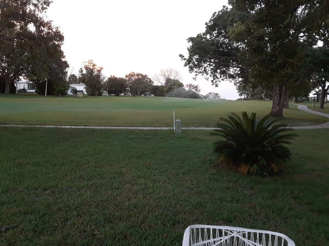 Enjoying a peaceful evening on the patio
