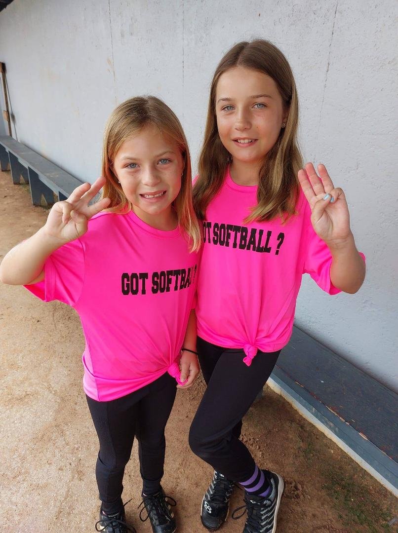 Soft ball Camp, Day 3...they are working on sliding.