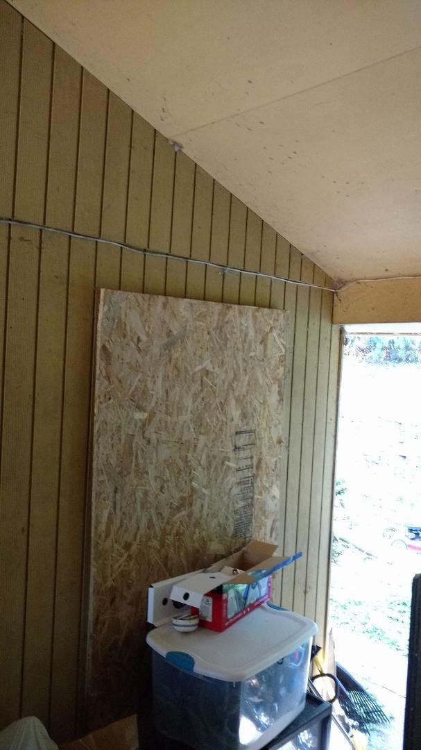 REAR GARAGE DOOR MISSING