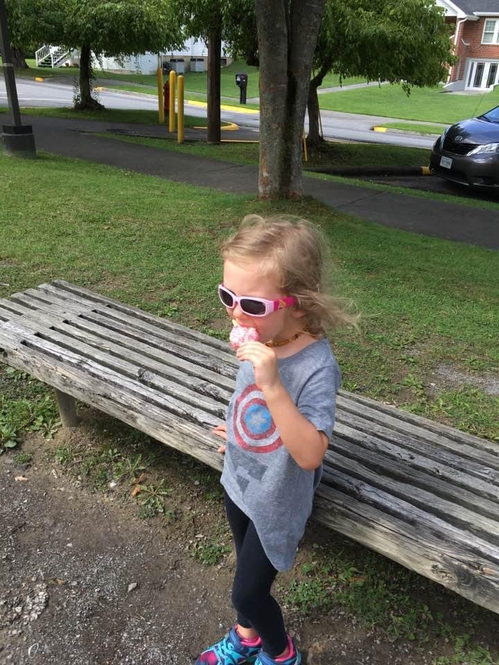 What you do when you see the ice cream truck and you are with Nanny!!!