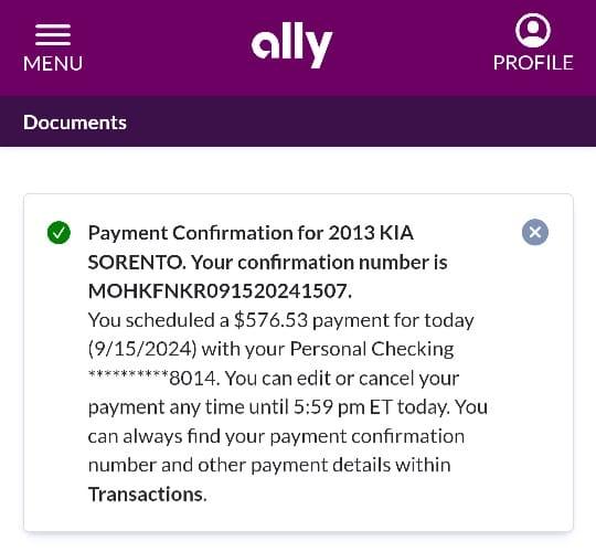 Well I did a thing... Early payoff on my car.