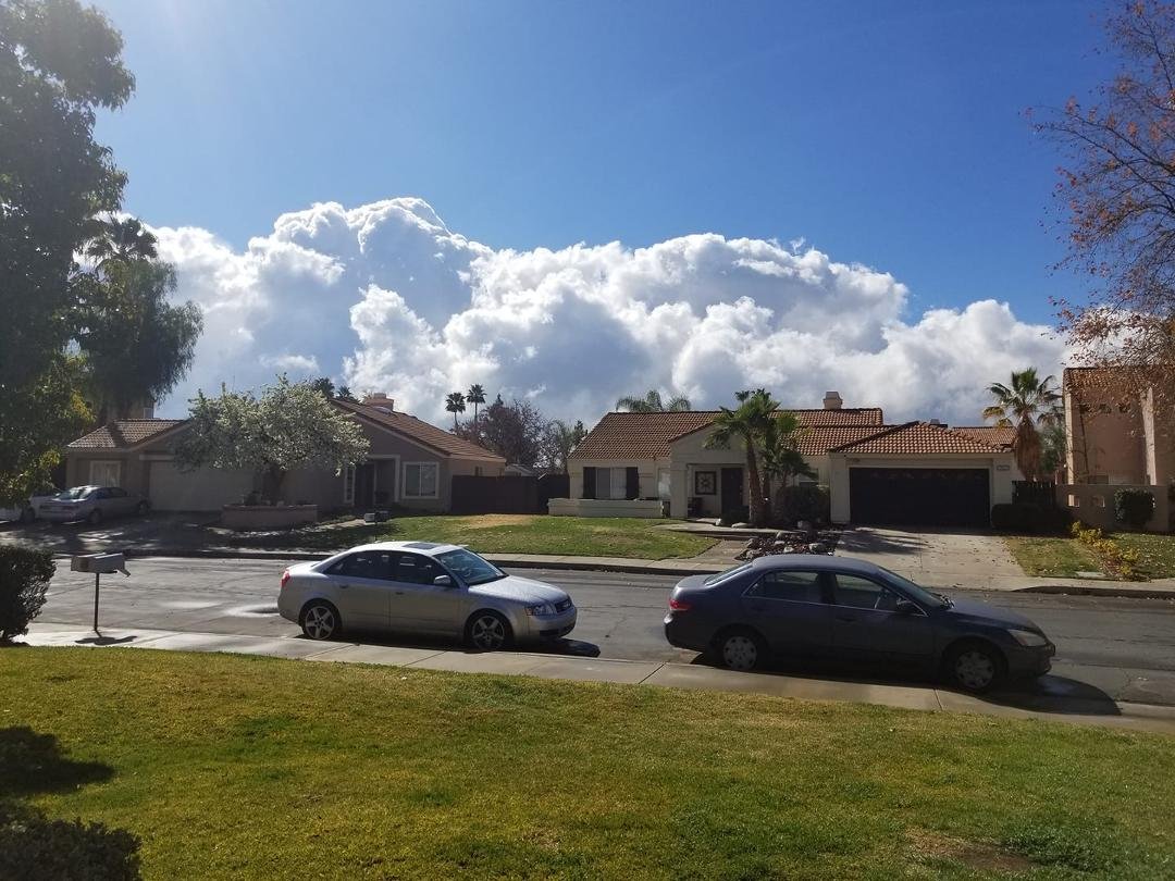 Love beautiful white fluffy clouds against a sky of bright blue!