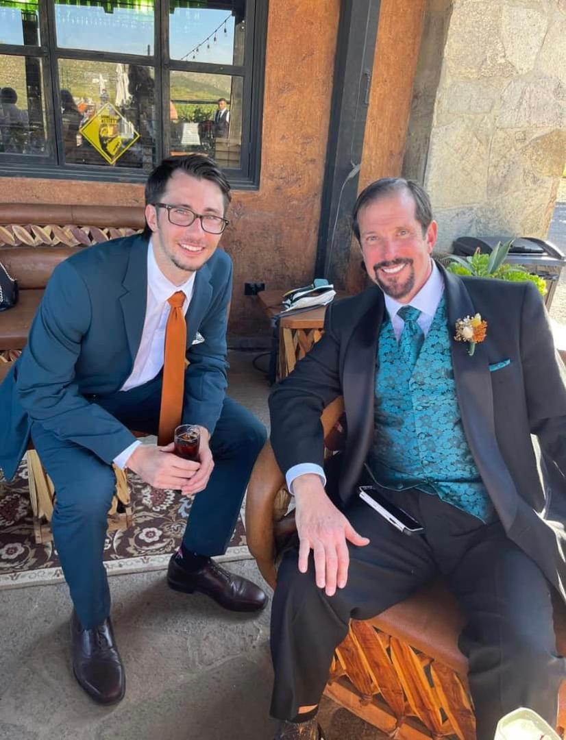 At his brother’s wedding.