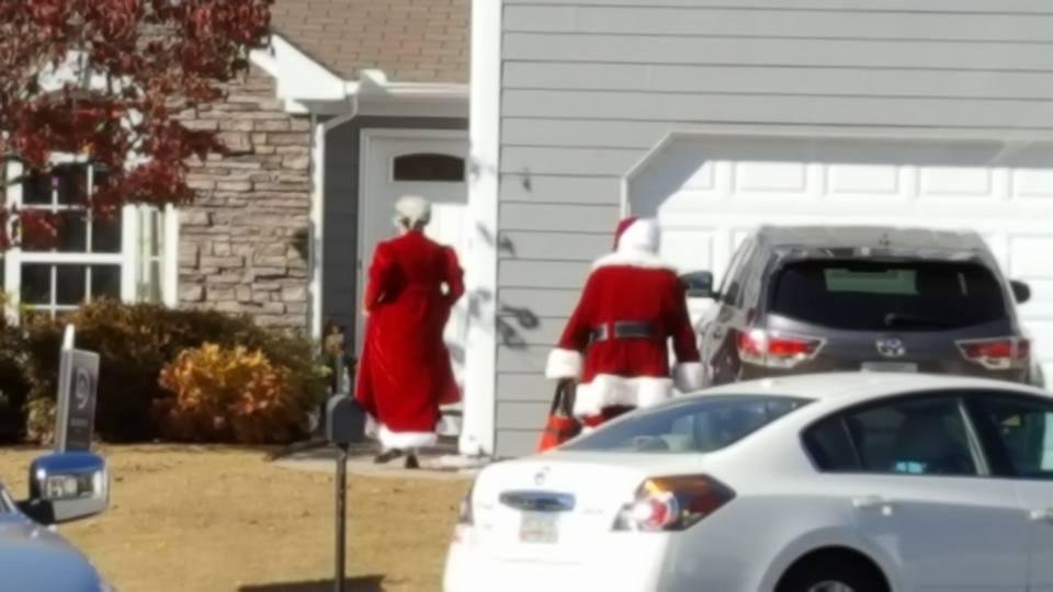 Our neighbors have some interesting friends.