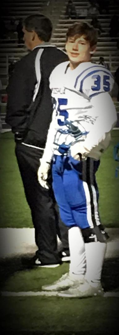 Simon Askins #35 Senior
Joshua high school
So proud of this young man.