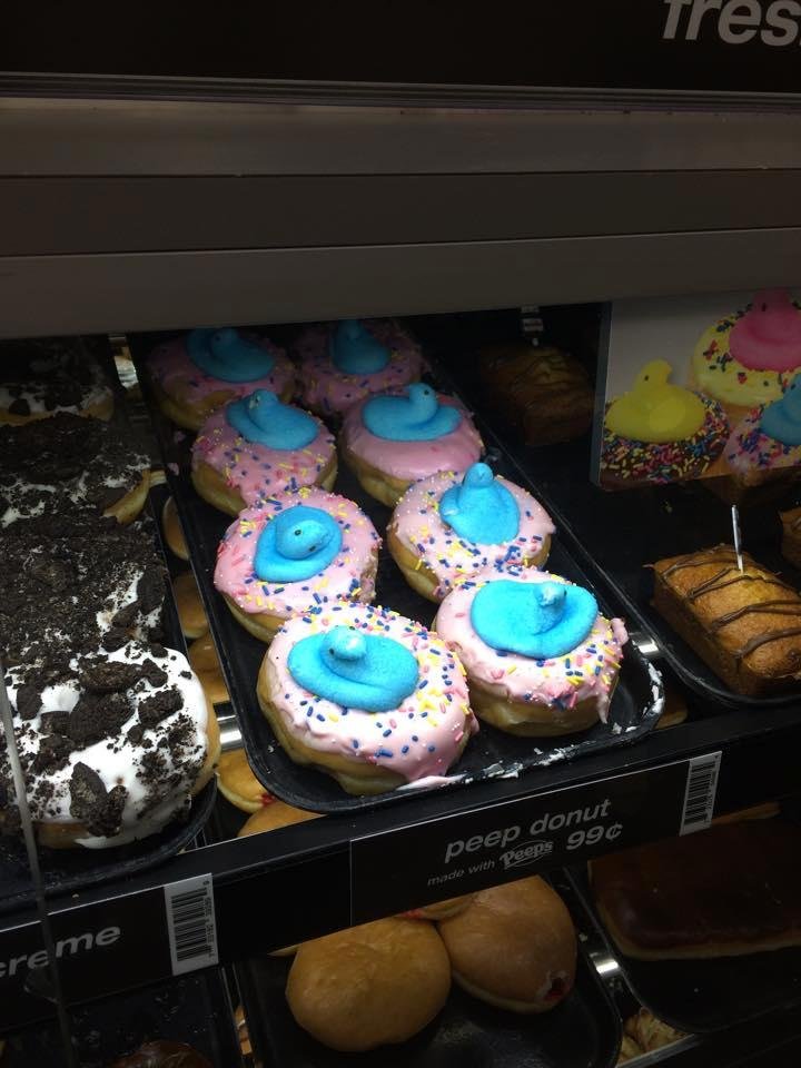 Yes, Thorntons does have Peep donuts for Easter. Just one more reason why I love this place.