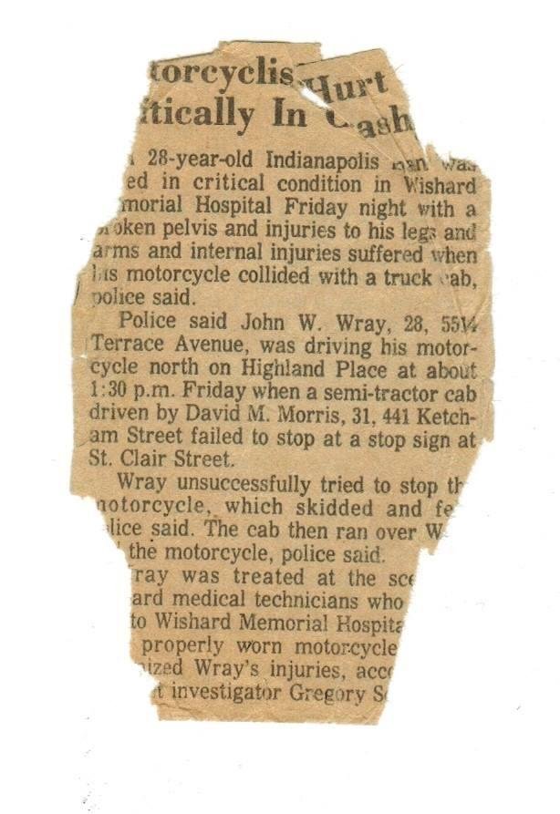 I found this in some of my Mom's stuff. May 11, 1979