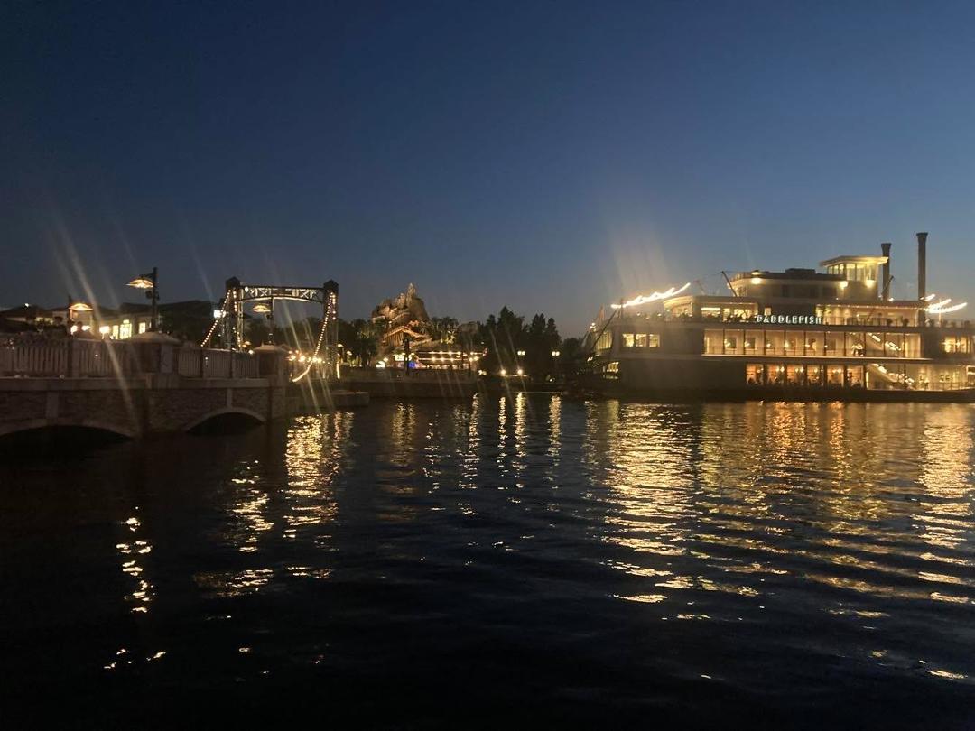 Dinner at Disney Springs, what a beautiful night