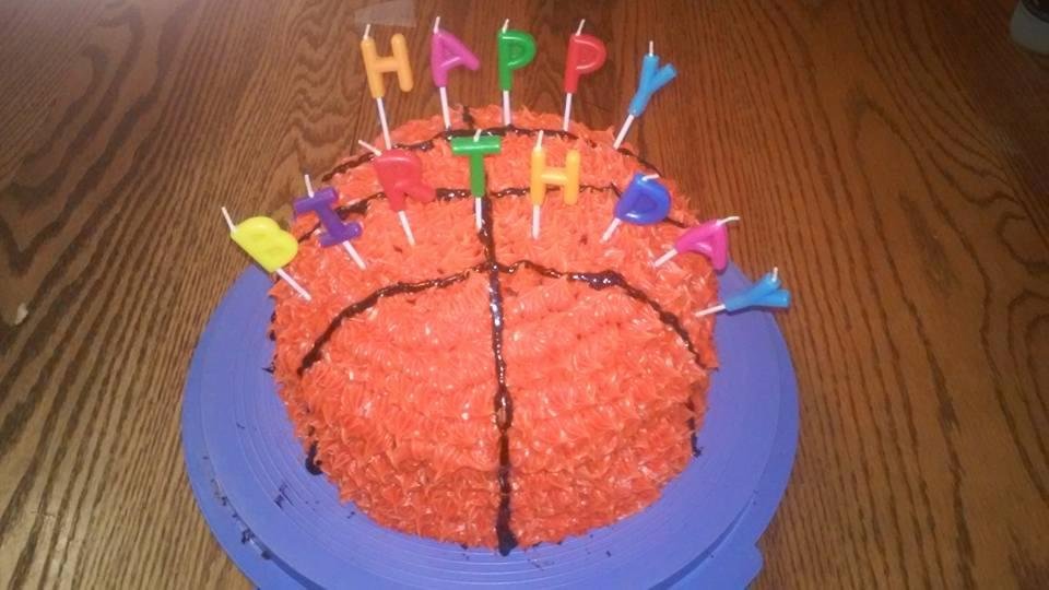 Brandon's birthday homemade by mom.