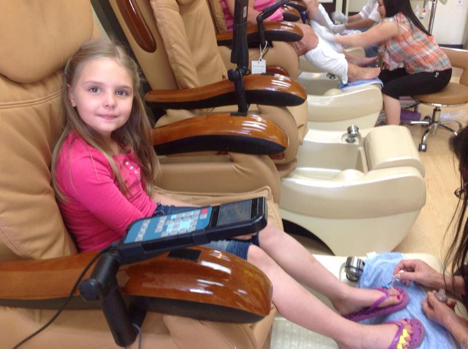 Day at the spa with my side kick!
