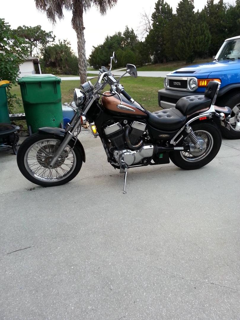 The intruder rides again.  I forgot how much fun this bike is.