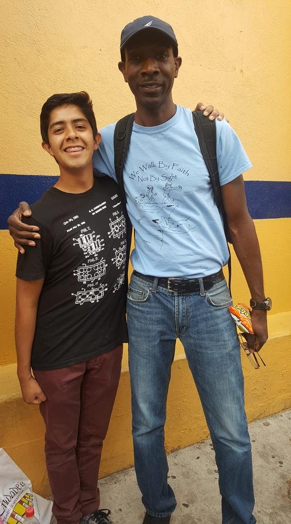 My friend/amigo David and hermano/brother in Christ. Mexico City was lit