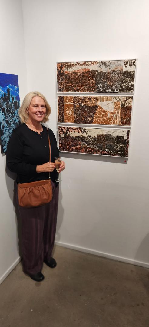 Fiona's entry in the Hunter Emerging Art Prize was in a great location in Newcastle Art Space on the weekend.