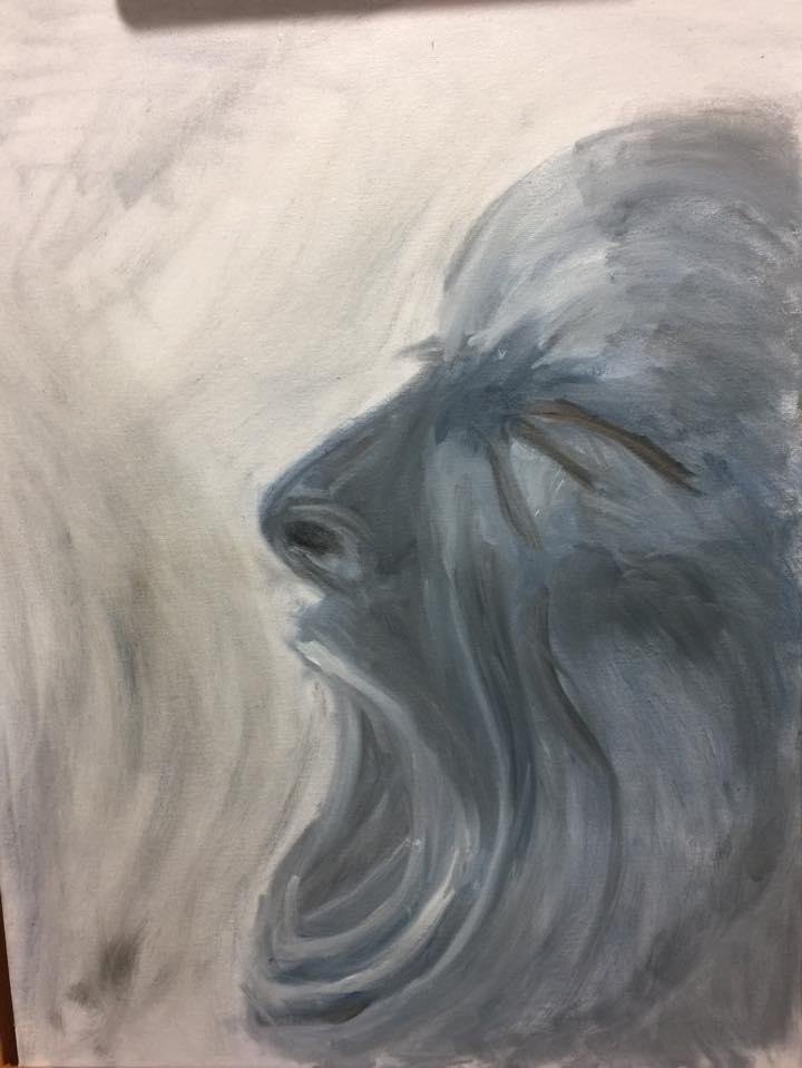 Here's something different that I did yesterday. I think this is how many of you feel after the election.