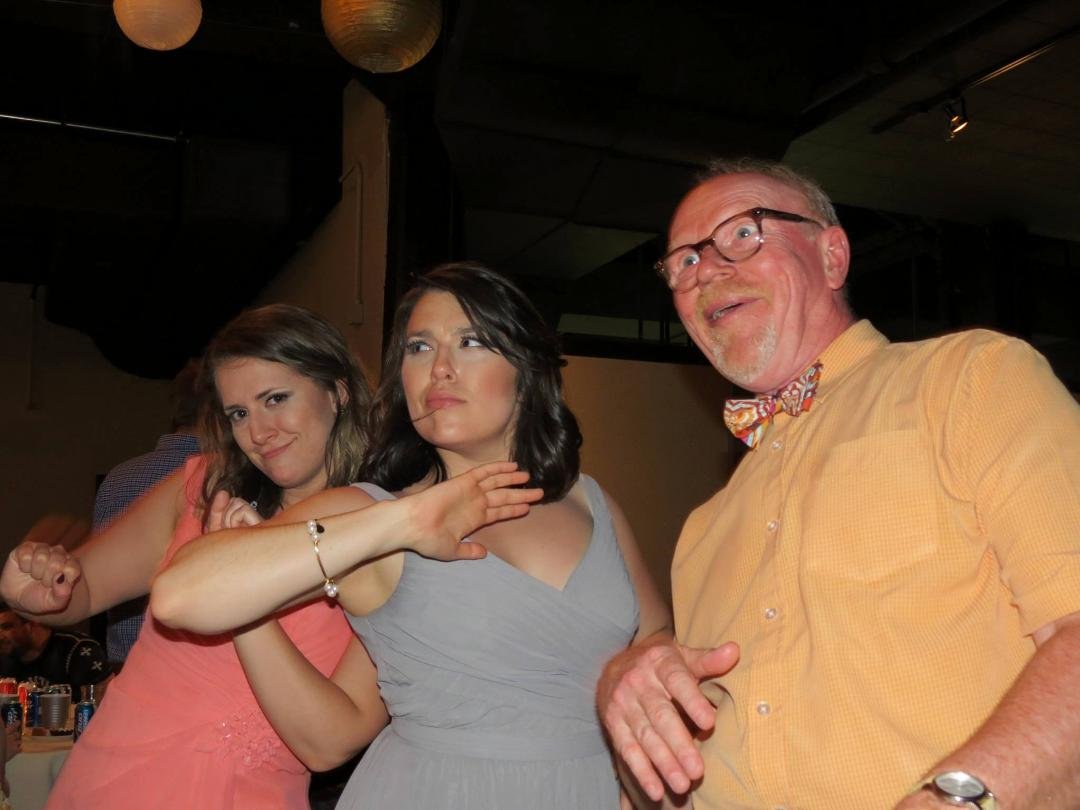Oh we were rockin' it out at Marie and Danika's wedding! What a fun time was had by all!