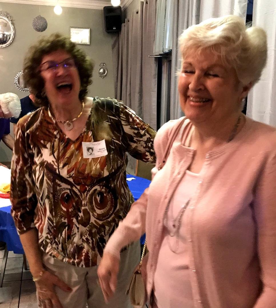 Cheryl Huffman Hamby must have told or heard a funny memory from Ginny!