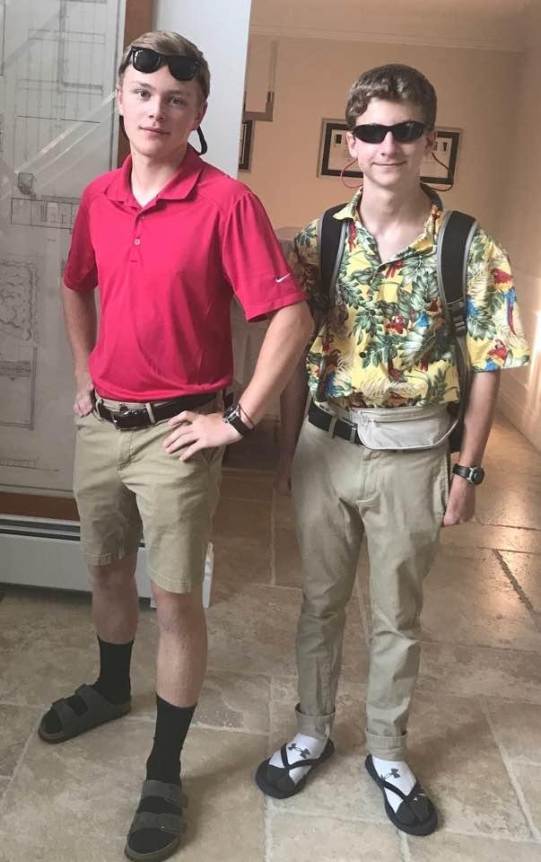 Yes- it's 80's Dad Day at school!