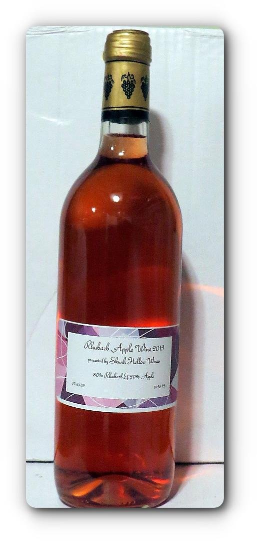 Due to having too many carboys on the go and not enough working space, I racked and bottled a batch of July's Rhubarb & Apple wine. Not too sweet, good body and has beautiful colour. Usually I would leave the wine in a car