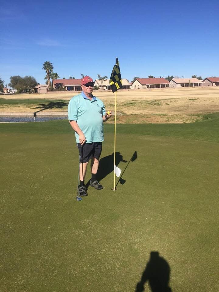 Hole in one today at Spring Field Golf Resort in Chandler Az