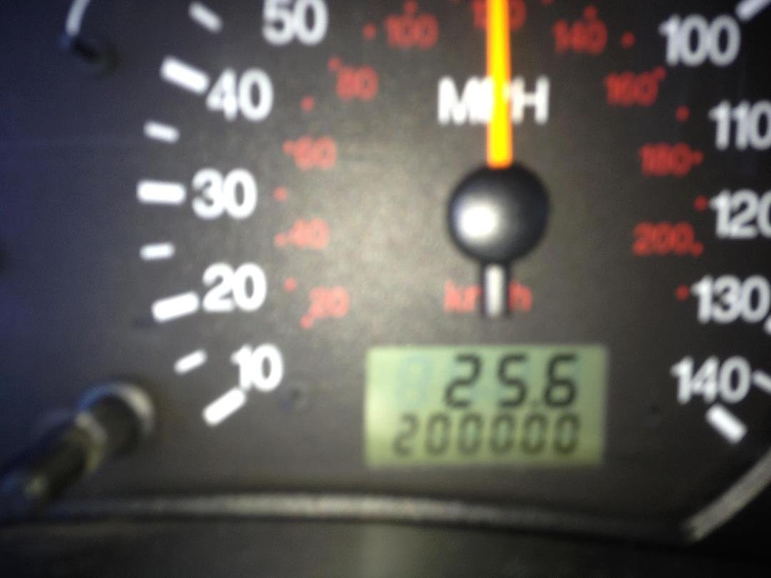 For my friends, this is was a couple of months ago in my 2001 Ford Focus. If you are the Hiway Patrol, this was, uh, Photoshopped! :)