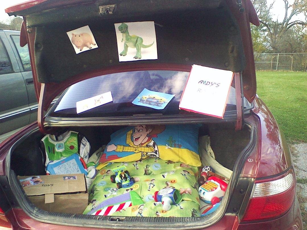 Our trunk last night . .