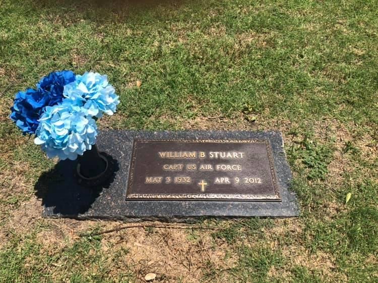 Visited Dad and put in new flowers. Blue was his favorite color.