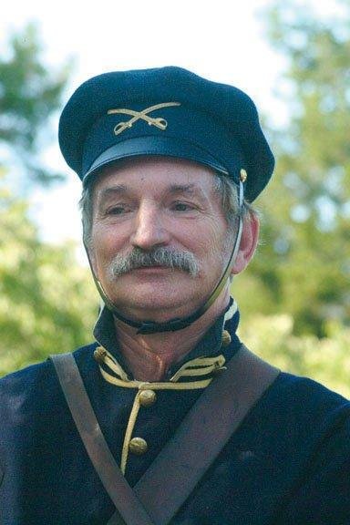 Civil War Encampment, August 16-17, Sully Historic Site, Chantil
Bill Scott, from Fairfax, Va., is a member of the Black Horse Cavalry, a group that galvanized for the weekend at Sully Plantation. 2008 Julio C. Zangro