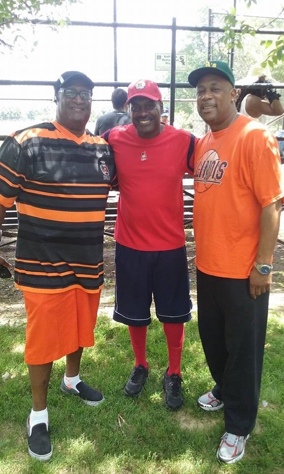 Long time Yankees Frank Brim, Matthew Long and Donnell Clark