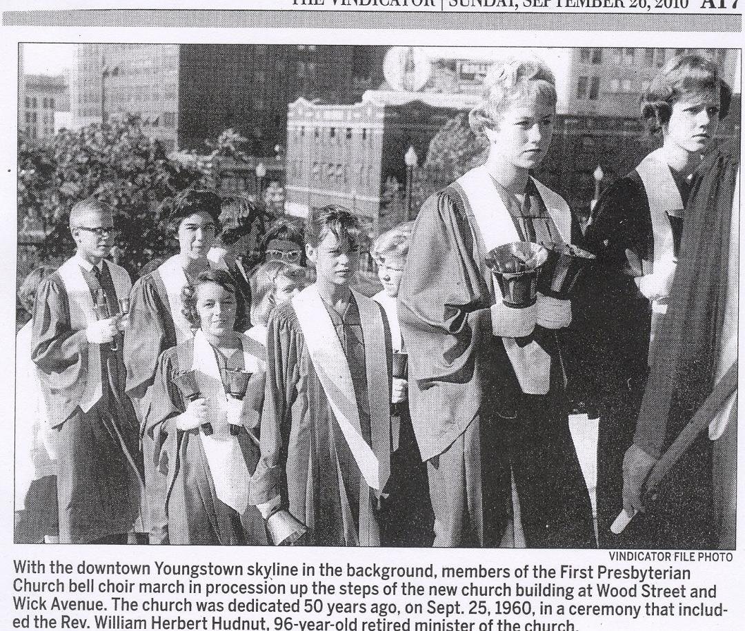 Youth Bell Choir 50 years ago @ 1st Presbyterian Church @ Wood & Wick Ave Youngstown OH