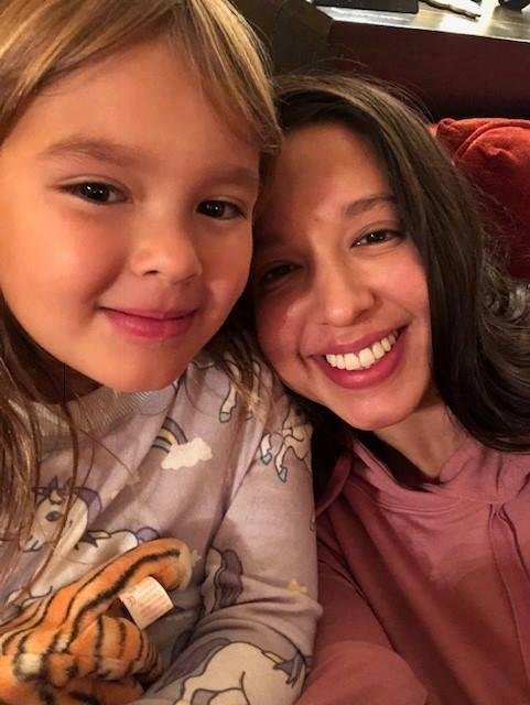 Jen and my youngest granddaughter Vivienne!