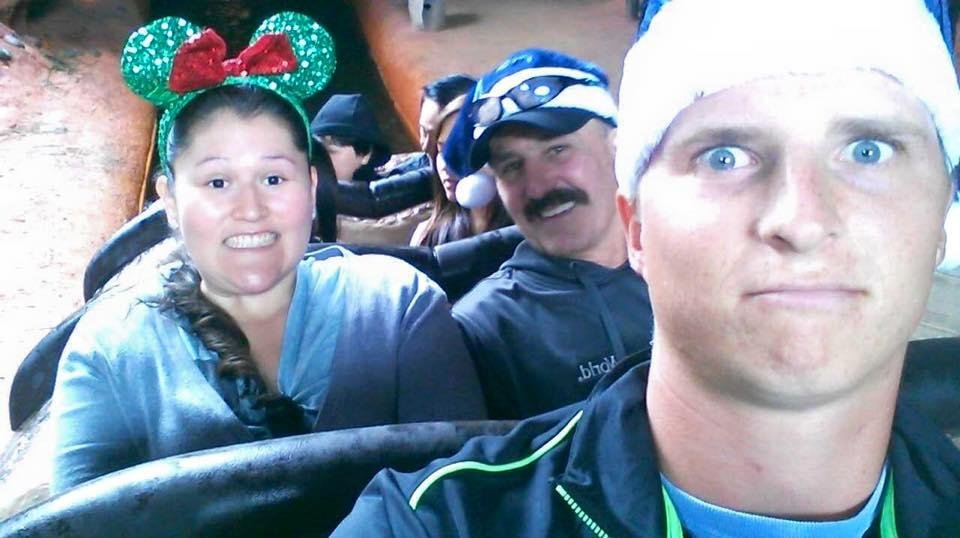 Christmas Day on splash mountain!