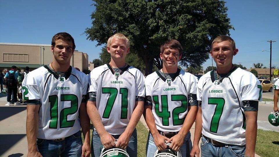 How bout a big ol HELL YEAH for my grandson #71 and the Monahans, TX Loboes. They take on Big Spring tonight. HELL YEAH