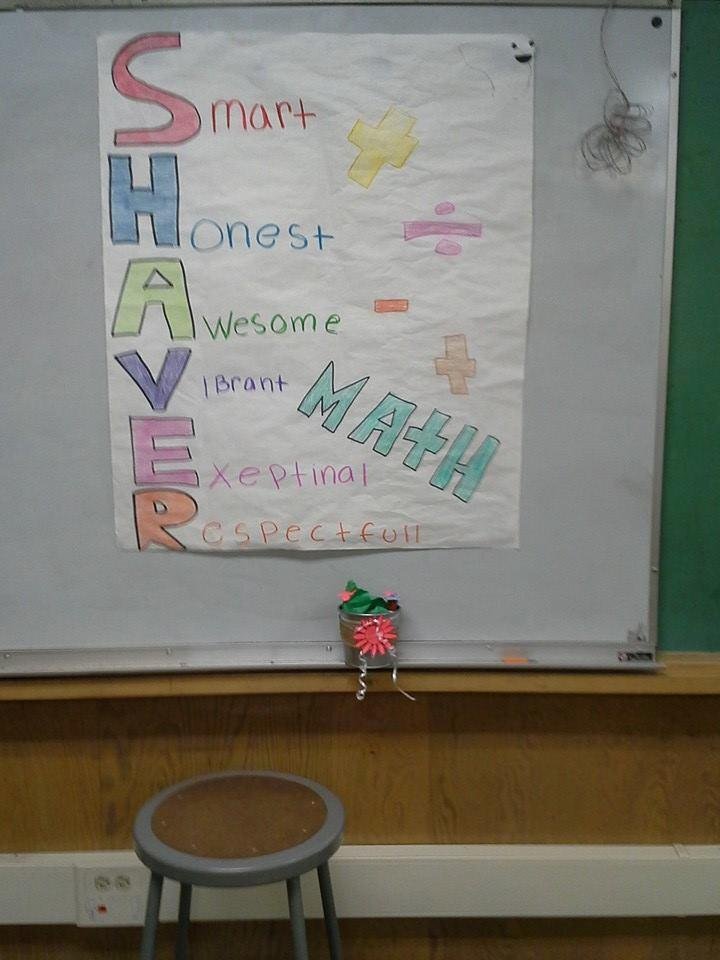 Thanks to our Leadership class in honor of Teachers Day! :-)