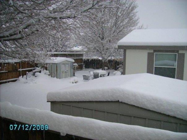 Snow anyone, this is what we woke up to. Happy Snow Day Carson CIty