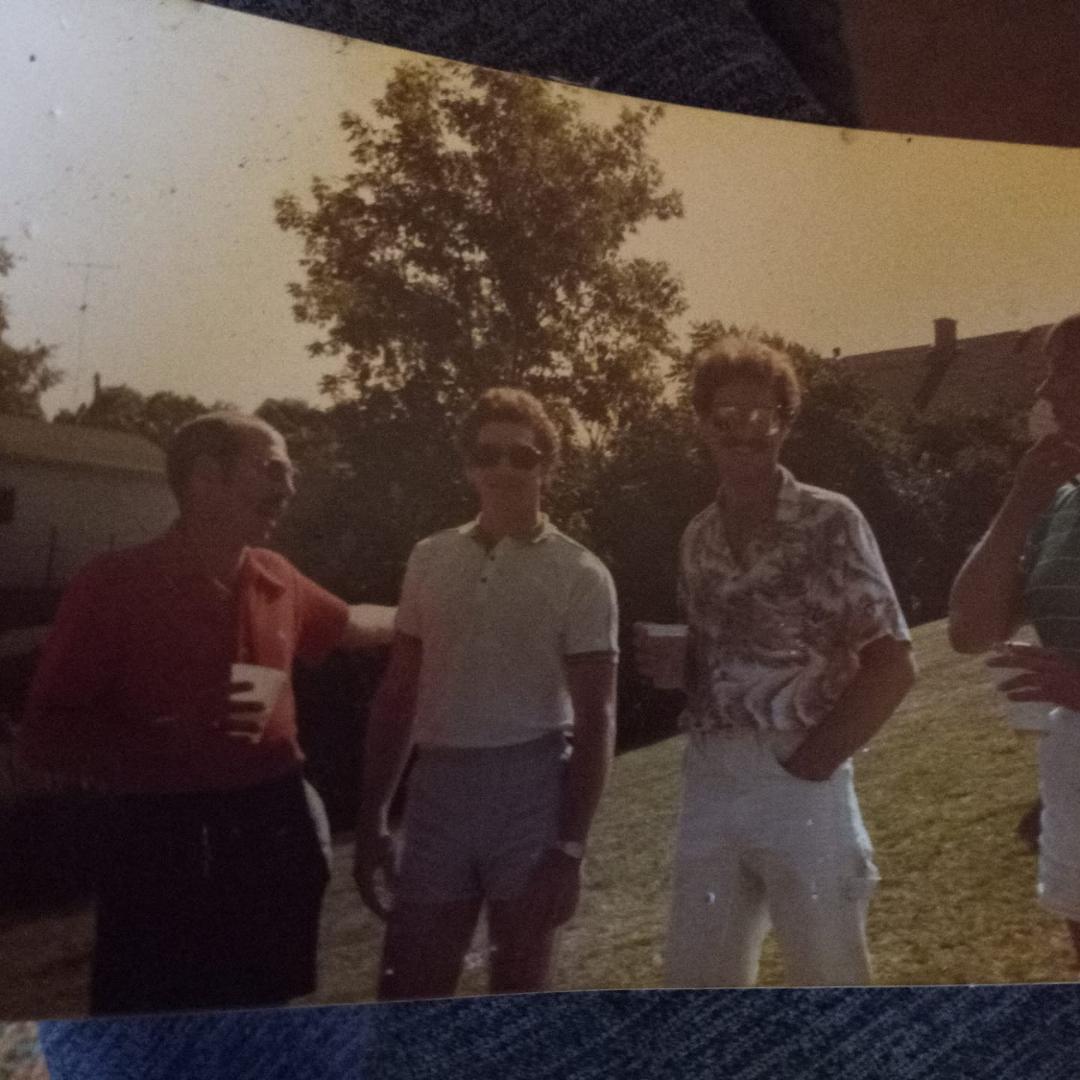 Tim,Kent,Pat at family reunion,11-8-84.
