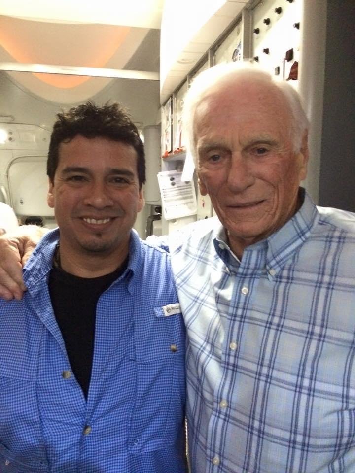 I had the honor and privilege to meet and talk with Astronaut Eugene "Gene" Cernan, Commander of Apollo 17 and the last man to walk on the moon. He is truly an amazing and humble man. Thank you for your service and contri