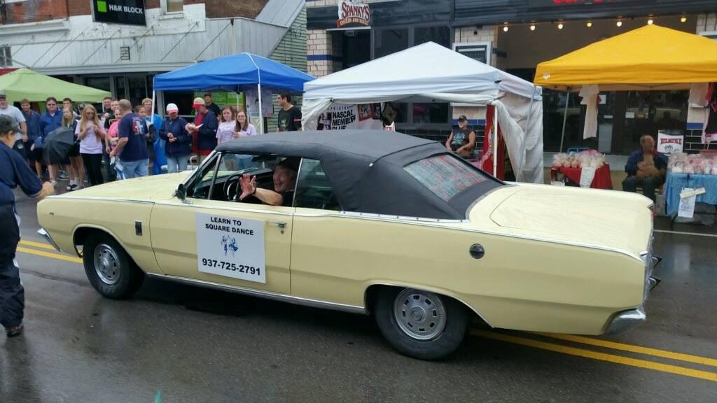 Well, we had the parade today in spite of the rain. Actually, it stopped just before the parade started out! Best part of all was that I got to drive the old yellow convertible once again! What a joy and a treat to be able