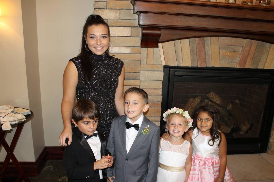Grandchildren Garrison Patel, Melaina Lemasters,Gio Vescovi, Sydney Vescovi and Alise Patel
