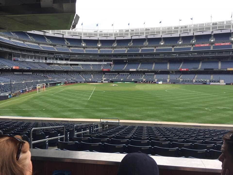 A view from “The Judge’s Chambers” in Yankee Stadium