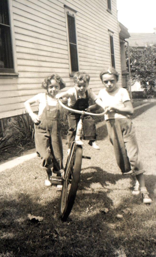 TBT. With my sisters Judy and Sally in Penbrook, a suburb of Harrisburg.