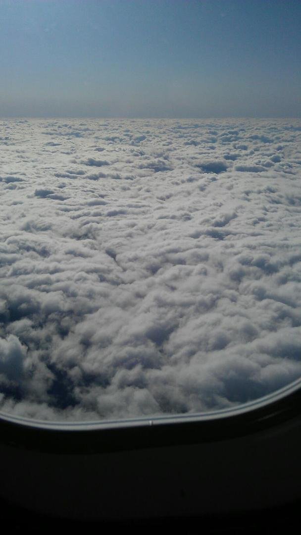 Looked out the window nd the sky looks like snow