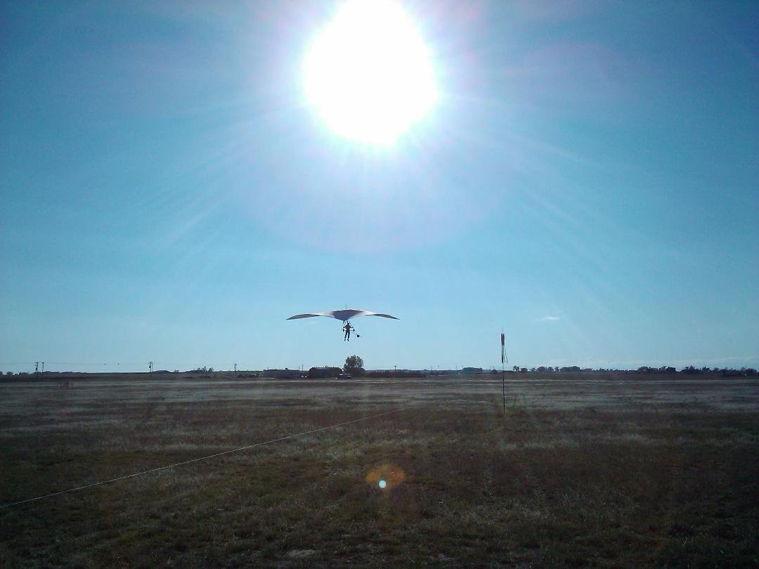 Pete's landing. Flying seems intuitive for him - which makes me jealous and stand there in total awe - at the same time.