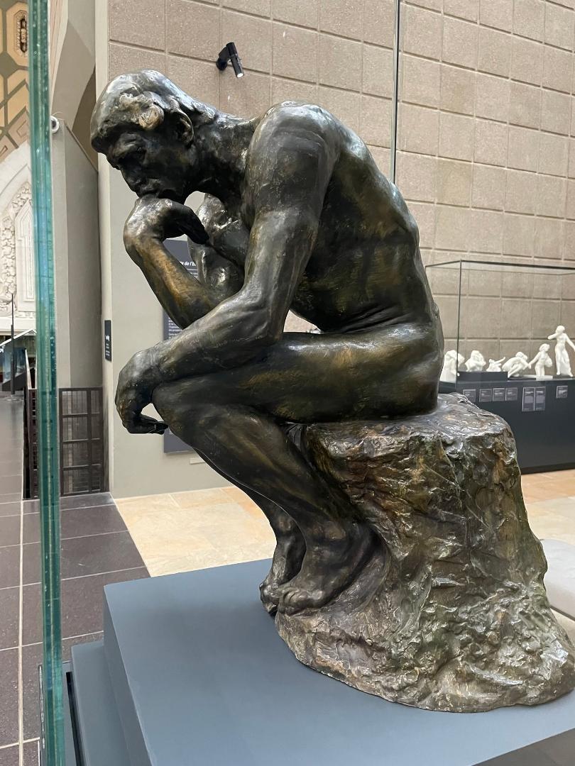 Museum Orsay in Paris. The Thinker by Rodin. When I saw this I immediately thought of Dobbie Gillis, Maynard G Krebs Tuesday Weld, and Zelda. If you grew up in the 1950's watching television you know what I mean.