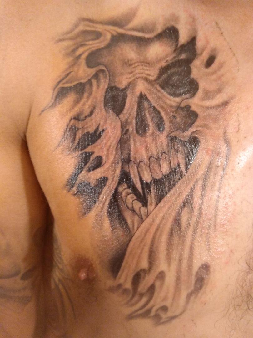 Newest ink I just had done an I have to say really liking this.!!! Big shout out to my friend Robert Torres for all his hard work and you are the man buddy.!!! Definitely looking forward to the next one.!! Thanks man.!! Yo