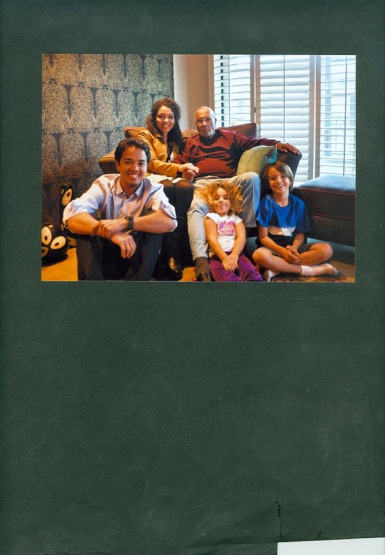 Family - Murphy Scott Sr. with his grandchildren - Lauren Scott, Ashley Scott, Tyson Scott and Sydney Scott.